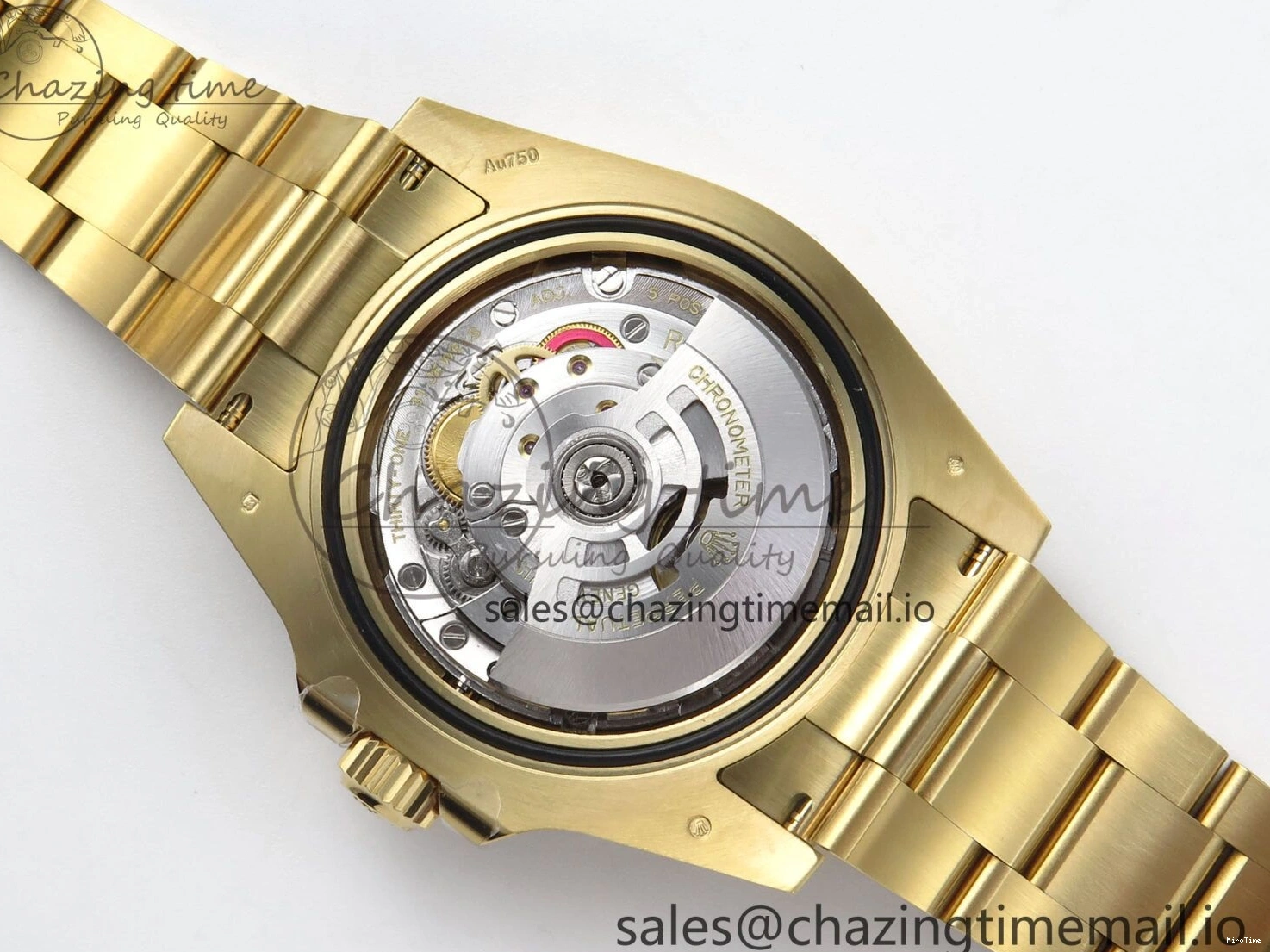 MiroTime 0317 Submariner 41mm 126618 LN THBF 904L Black Ceramic 1:1 Best Edition on YG Bracelet SH UrbanChic 334